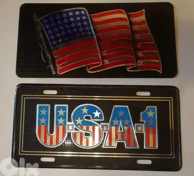 USA / france / italy tin plates for car or decoration 30*15cm 10$ each