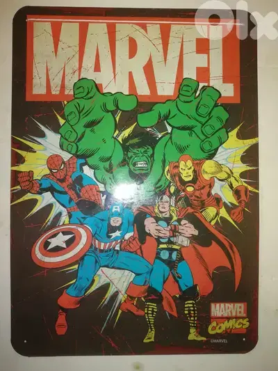 Marvel heroes Tin plate 35*25cm