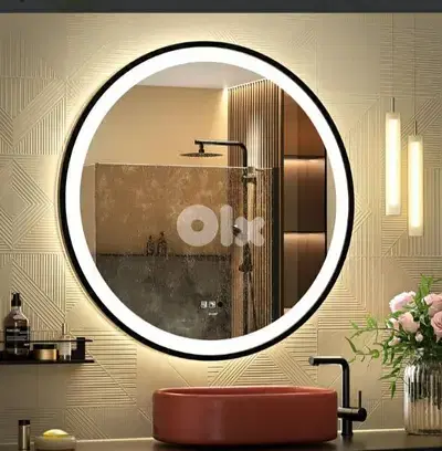 GANPE LED Sensor Mirror, Round Human Body Induction /4$ delivery