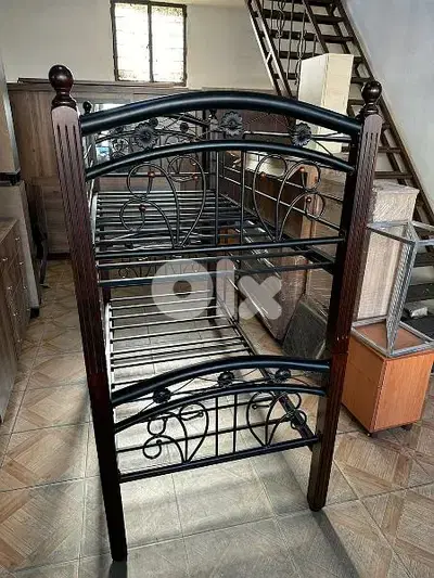 تخت مفرد طابقين ماليزي تقيل شغل برا جيرسي تقيل