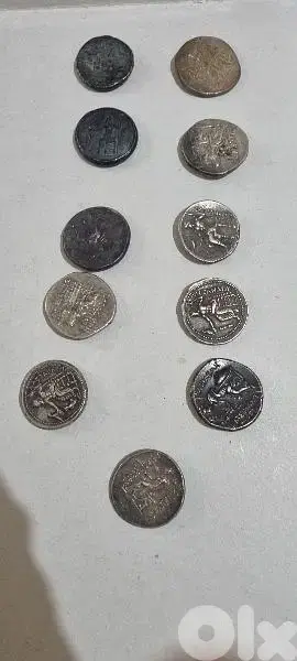ancient Roman Silver Coins 15 dollars the grams