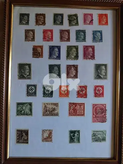 32 Stamps Set ofNazi German WW II طوابع عدد ٣٢الماني نازي هتلر