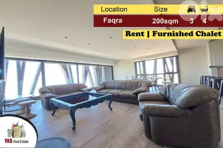 Faqra 200m2 | 70m2 terrace | Rent | Furnished Chalet | Panoramic View
