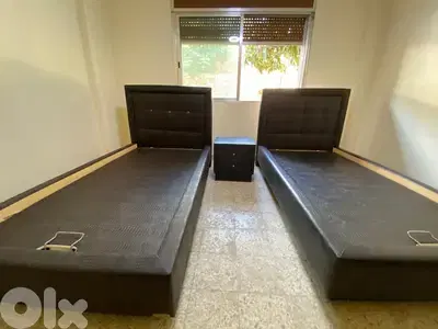 two twin beds