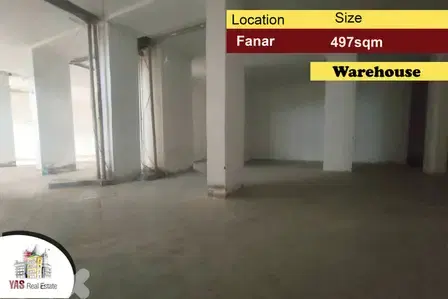 Fanar 497m2 | Warehouse | Easy Ramp | Perfect Investment | AA MJ |