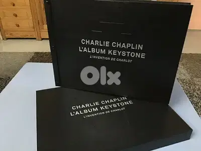 Coffret livre Charlie Chaplin l'album Keystone "invention de Charlot"