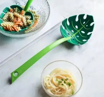 creative jungle leaf shape cooking spoon 3$