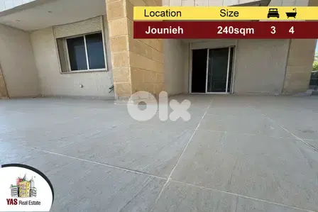 Jounieh 240m2 | 80m2 Terrace | High End | Calm Street | EH |