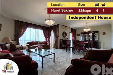 Haret Sakher 325m2 | Independent House  | View | Prime Area | YV