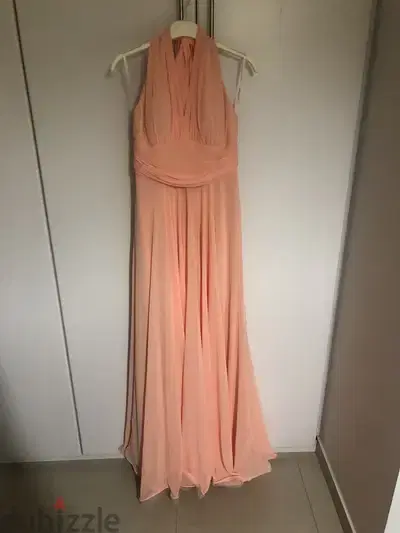 Doridorca salmon maxi dress