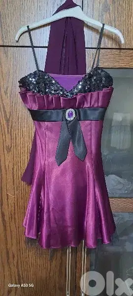 For Sale: Aubergine Formal Dress - Size 38, Worn Only Once!