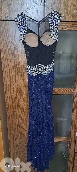 For Sale: Dark Blue Dress - Formal Events, Size 38, Worn Only Once!