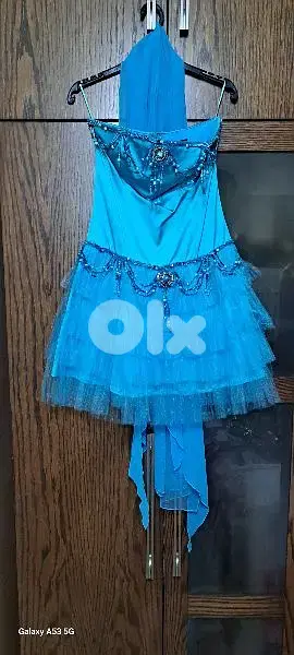 For Sale: Light Blue Dress - Formal Events, Size 38, Worn Only Once!