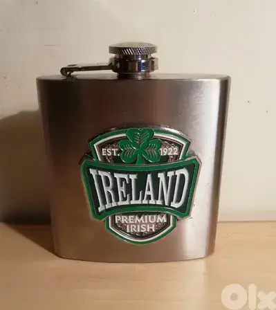 Ireland stainless steel pocket bottle 6oz 200ml approx