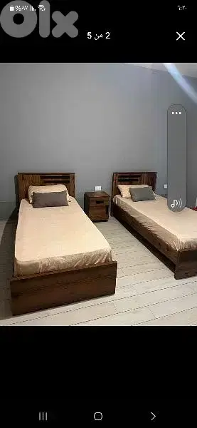 تختين مفرد 96 سم مع كمدينة صغيرة