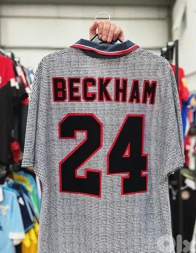 Manchester United beckham 24 rare umbro jersey 1994