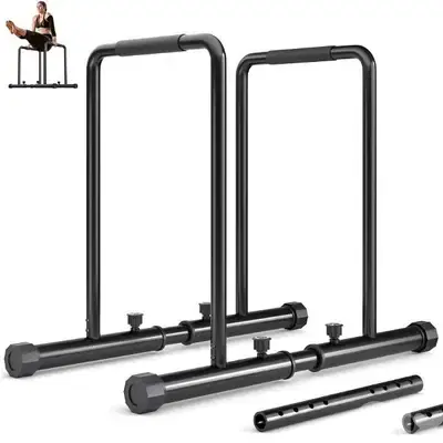 Adjustable dips bar