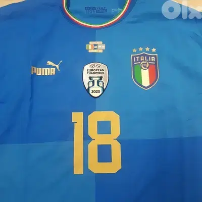 Barella italia big day Finalissima vs argentina 2022 home puma jersey