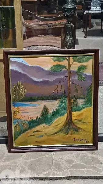 لوحة رسم زيتي اوروبية