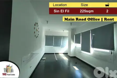 Sin El Fil 225m2 | Office | Prime Location | Street Building | AA AMK