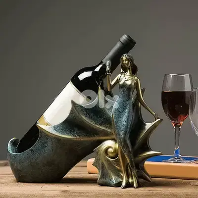Sea Snail Wine Rack – Resin Bottle Holder with Graceful Woman