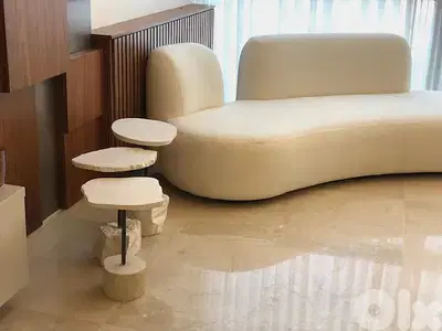 Set of concrete side tables