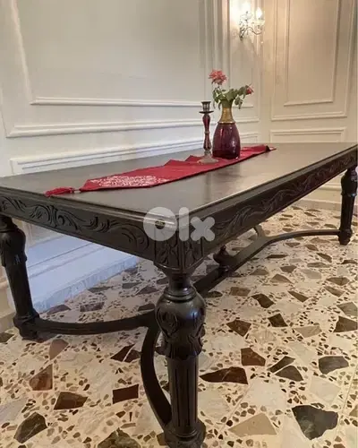 Antique Solid Wood Dining Table