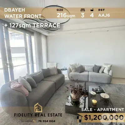 Apartment for sale in Dbayeh waterfront AAJ6 للبيع في ضبية-