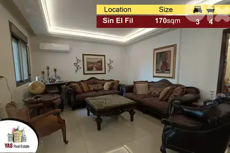 Sin El Fil 170m2 | High End | Greenery Street View | AA/AC |