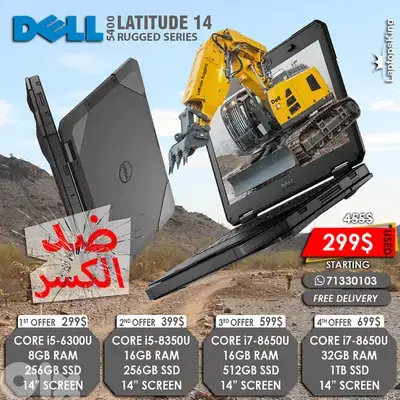 DELL LATITUDE 14 5400 RUGGED SERIES 14" LAPTOPS
