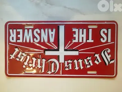car or room decorative Liscence tin plate