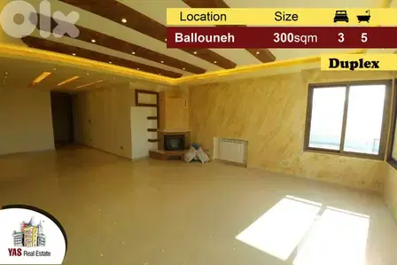 Ballouneh 300m2 Duplex | 30m2 Terrace | Brand New | High End |
