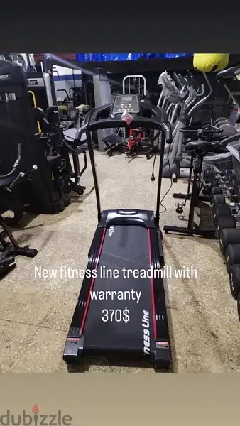 New fitness line treadmill with warranty NEW excellent quality 370$