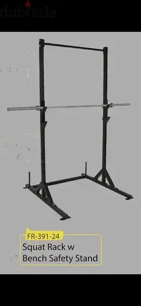 Squat rack with bench safety stand NEW for 220$