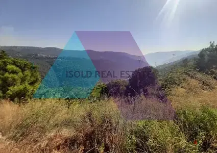 A 1600 m2 land having a Panoramic Mountain View for sale in Broumana