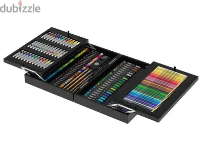 crelando wooden drawing box 174pcs