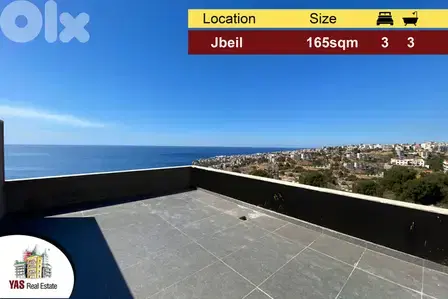 Jbeil 165m2 | Terrace | Well Lighted | Astonishing View | RA |