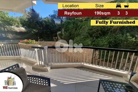 Reyfoun 190m2 | Fully Furnished | Calm Area | Prime Location | KH |