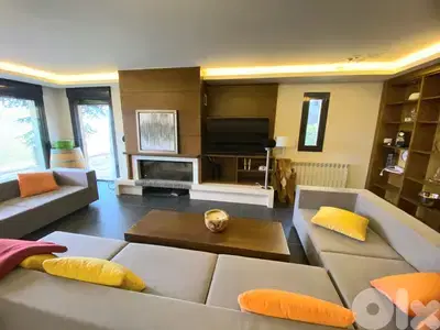 Chalet for sale in Tilal al Assal/ Decorated/ Furnished