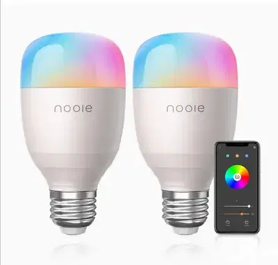 Nooie Warm Light Smart Lamp 2800K-6000K+RGBW LED E27 WiFi/4 $ delivery