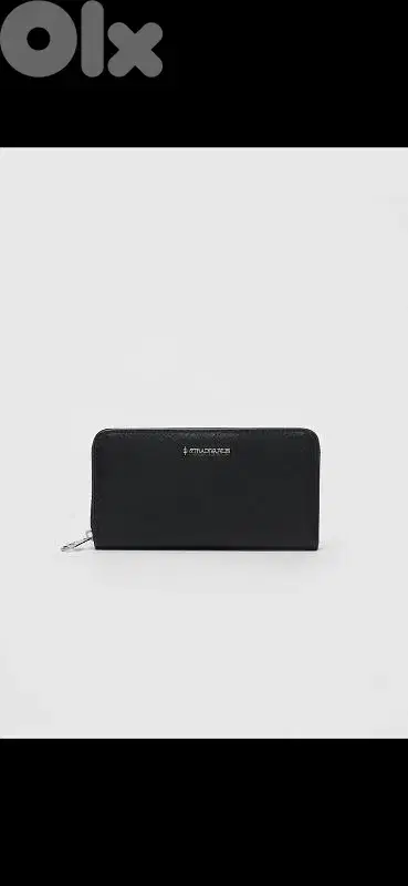 stradivarius wallet black