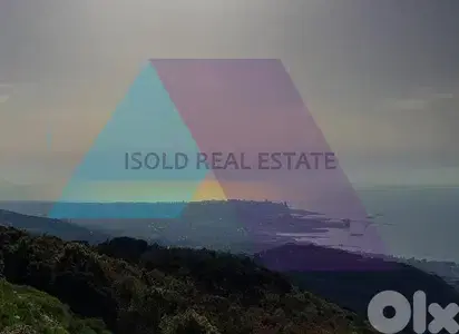 A 1200m2 Land having an open mountain/sea view for sale in Mar Chaaya