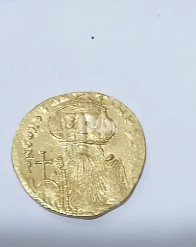 Ancient Gold Byzantine Solidus Coin for Emperor Contans II year 641 AD