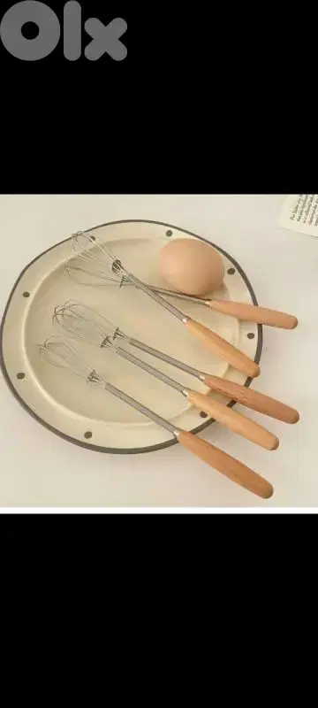 mini wood and stainless beater