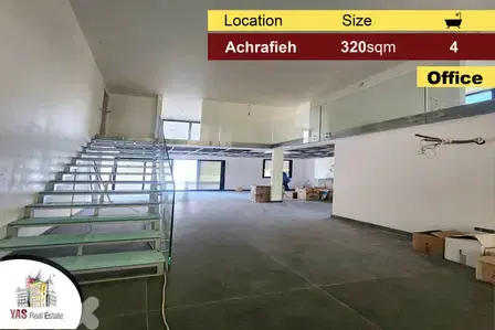 Achrafieh 320m2 | 140m2 Terrace | Luxury Office | Prime Area | AC |