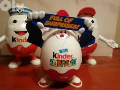 Kinder Surprise Egg Man variations 25cm Storage starting 7$
