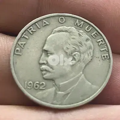 عملة عملات قديمة ٢٠ سنتافوس كوبا سنة ١٩٦٢