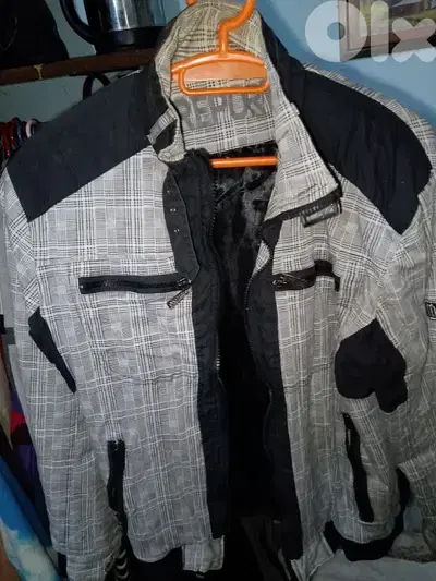 White and black jacket