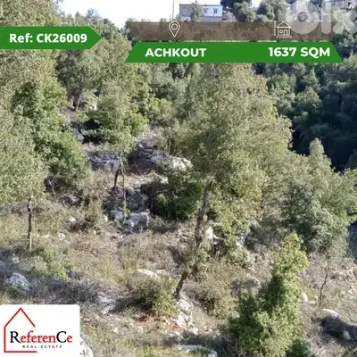 Prime land for sale in achkout أرض للبيع في عشقوت