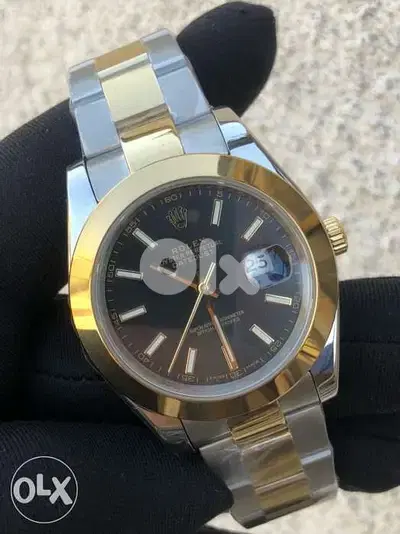 Rolex datejust two tone gold